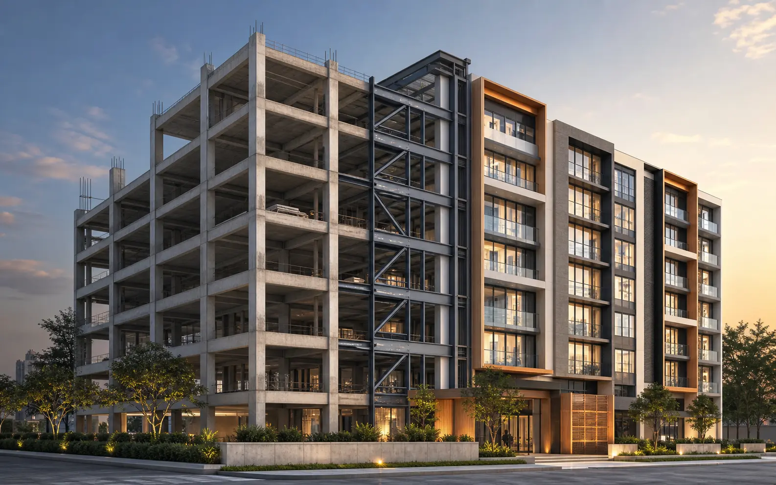 Redevelopment project structural engineering